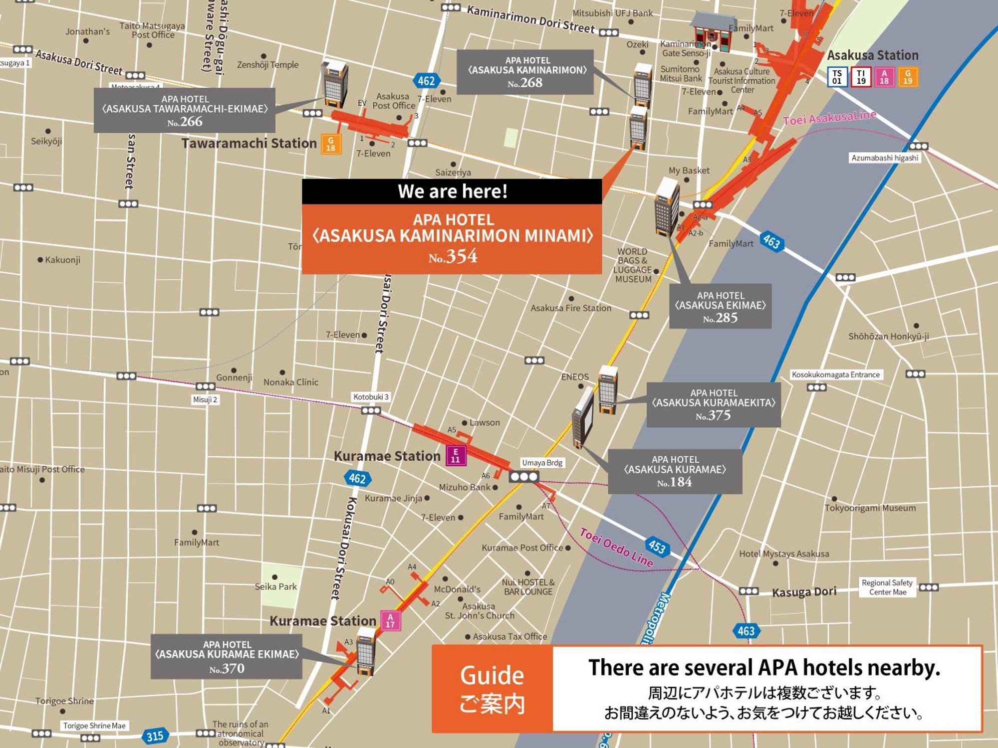 Apa Hotel Asakusa Kaminarimon Minami Tokyo Bagian luar foto